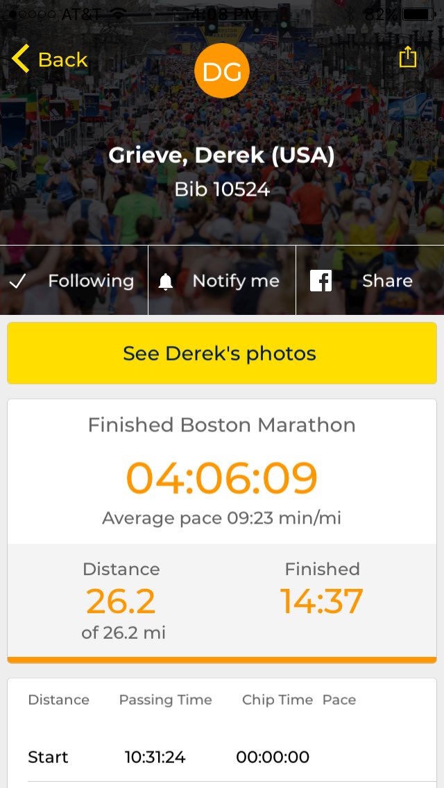 Bobbie_Grieve's tweet photo. He finished!!! I've never been more proud of you @dgrieve2. Love you ๐@CarbonellDHS #TEAMGRIEVE #Boston2018 https://t.co/QwdW07eWrp
