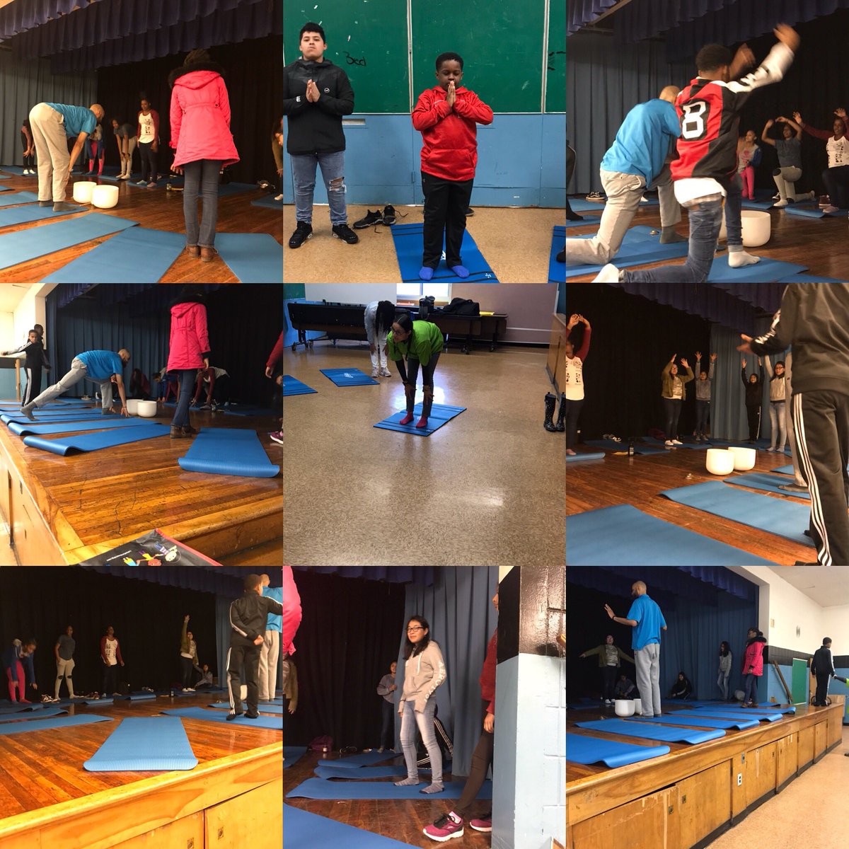MsHayesAP's tweet image. Lunchtime Yoga! 6th graders were excited to take part in #mindfulmonday 🧘‍♀️ 🧘‍♂️ #Namaste @jackiephilhower @Asbury_ParkSD @Gerbs10 @AlishaDelorenzo @ZDelOrbe