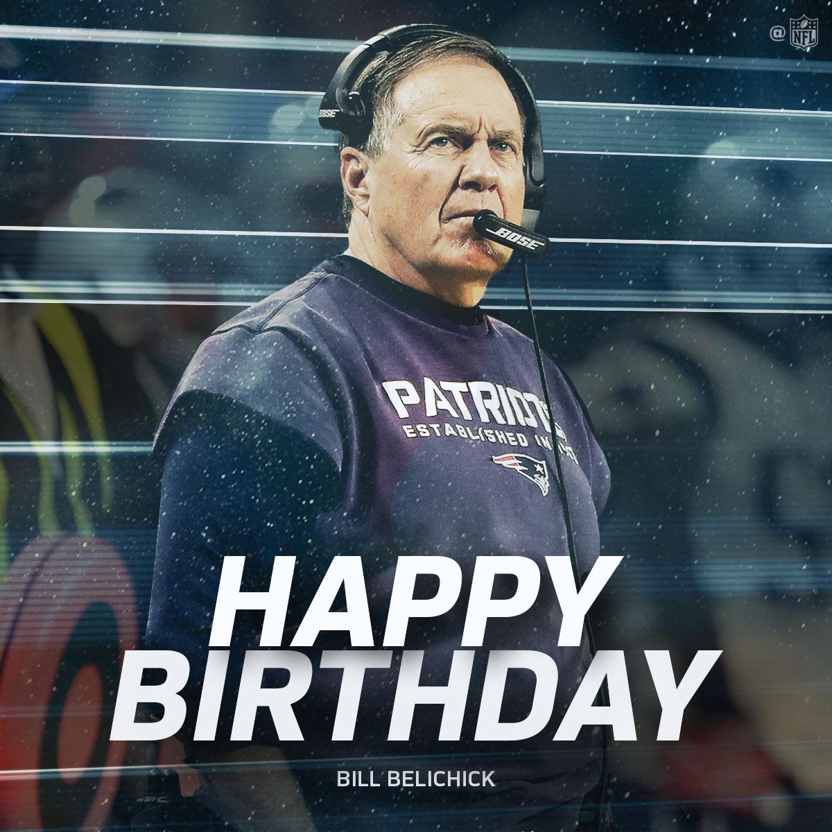 Join us in wishing head coach Bill Belichick a HAPPY BIRTHDAY!  