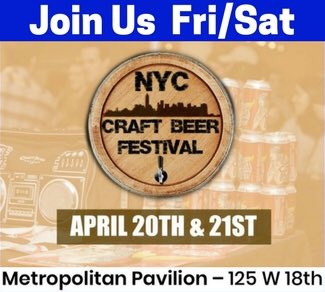 HarlemBlueBeer's tweet photo. Who wants a beer? Maybe 6-7-8 of ‘em? Roll thru the #nyccraftbeerfest this fri/sat. #harlemblue will be in the bldg. #bluecups #founderpour #nyc stop by & say whaddup. Thx https://t.co/usAg1h4Bu9