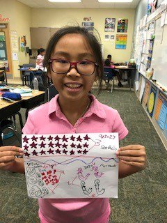 WLES_OCPS's tweet photo. Ms. Wagner's #2ndGrade students embed #arrays in their scenic drawings! Way to go in integrating #math with #art! #Multiplication #KidsLovetoDraw #Learningshouldbefun #GettingReadyfor3rdGrade https://t.co/2t9ppKRTED
