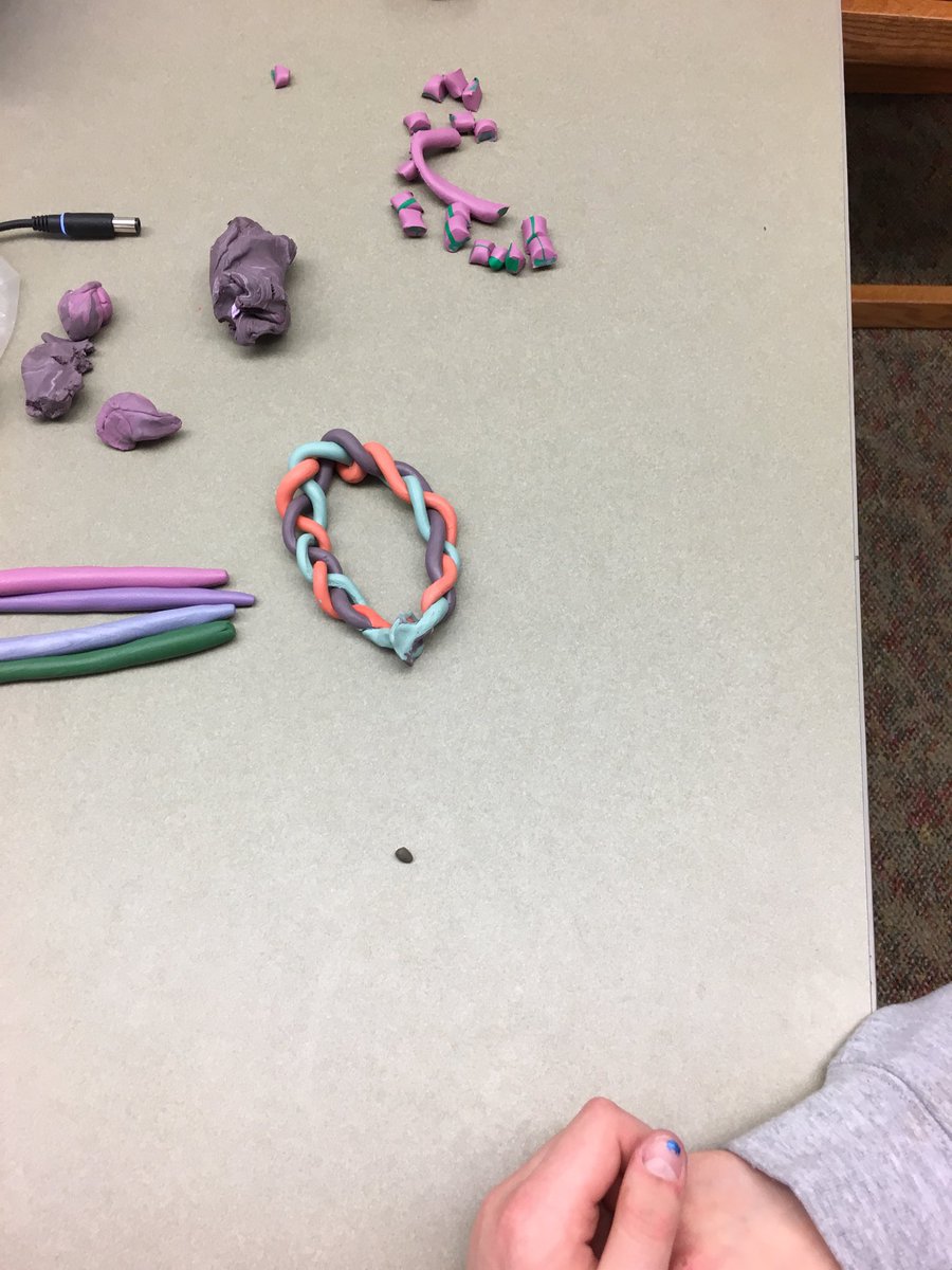 NCLibraryBuzz's tweet image. #MakerSpace We love to create with Sculpey clay!