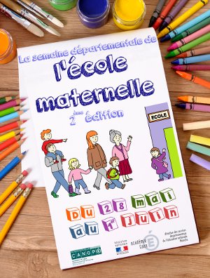 SDMater50's tweet photo. 2ème édition de la semaine départementale de l'école maternelle @dsden50 

du 28 mai au 1er juin

📂De nombreux projets valorisés autour du thème : "Liens école - famille"
⚠️Conférence de Christine Passerieux - 30 mai à St Lô https://t.co/L7LvVo8h1D