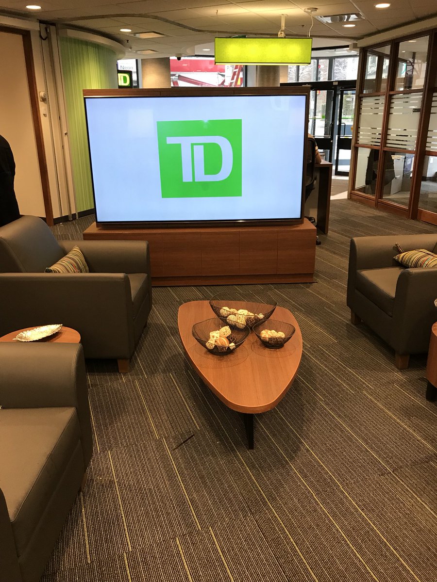 Great visit of our Greene ave branch today in Westmount! Renovation looks great! #TDEverBetterPlaces