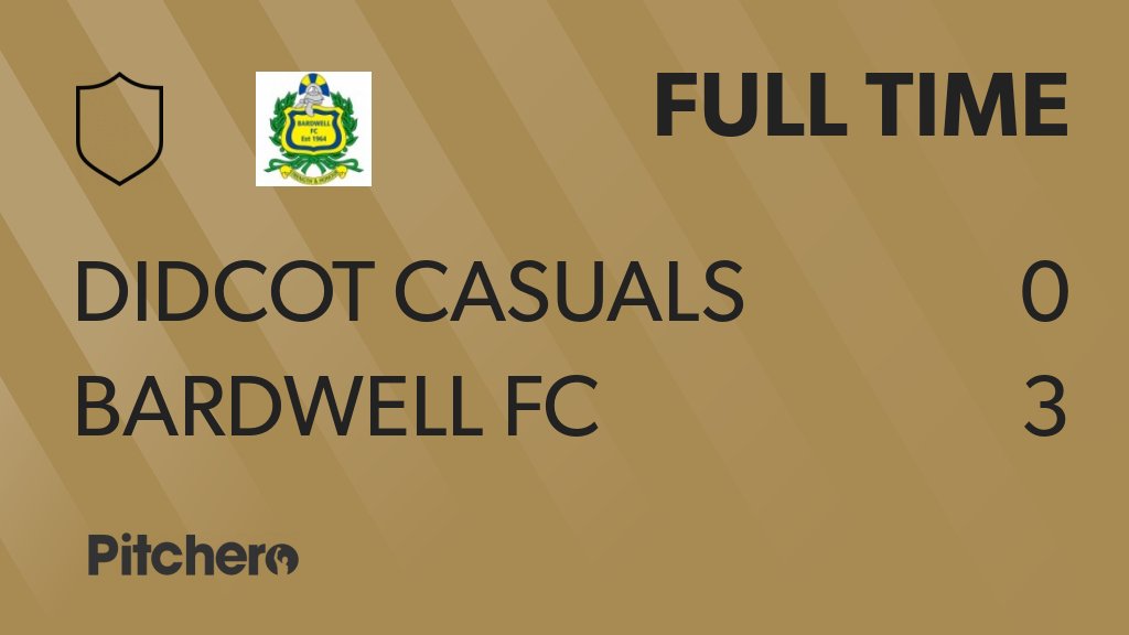 FULL TIME: Didcot Casuals Youth 0 - 3 Bardwell FC
#DIDBAR #Pitchero
bardwellfc.com/teams/68298/ma…