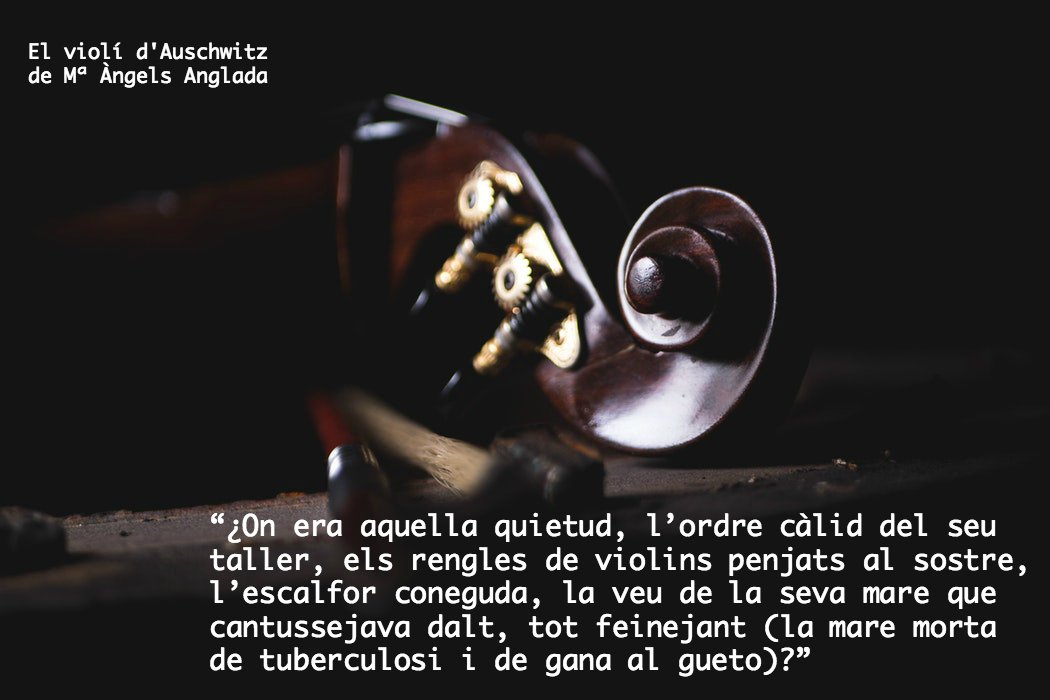 Claauu3's tweet photo. #ElVioliDAuschwitz de #MAngelsAnglada @SomLesMiles @sicafe https://t.co/546bhvNYAM