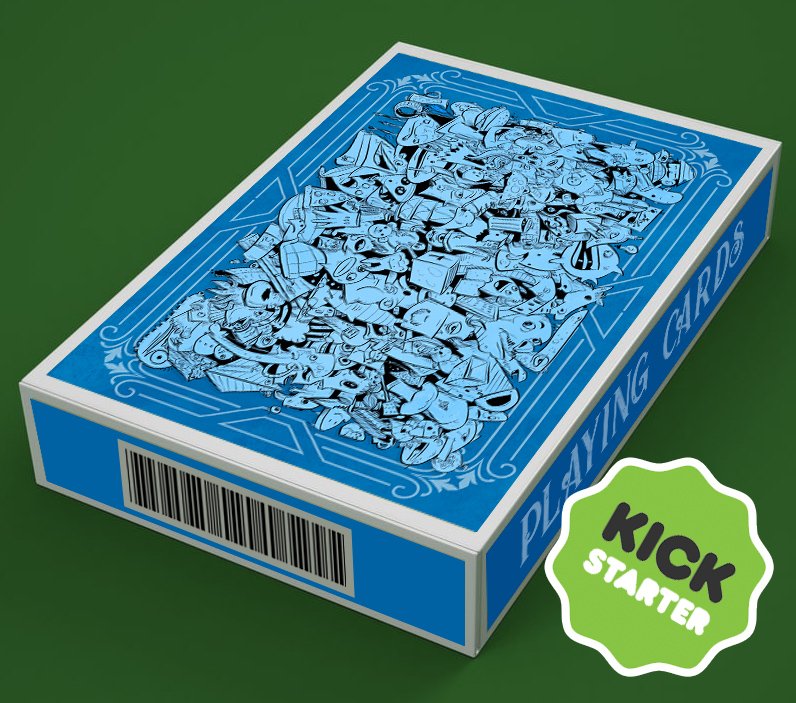 It's LIVE! Collectable playing cards with custom art from me! (with rad stretch rewards!) Lock in your decks now!  kickstarter.com/projects/14840…