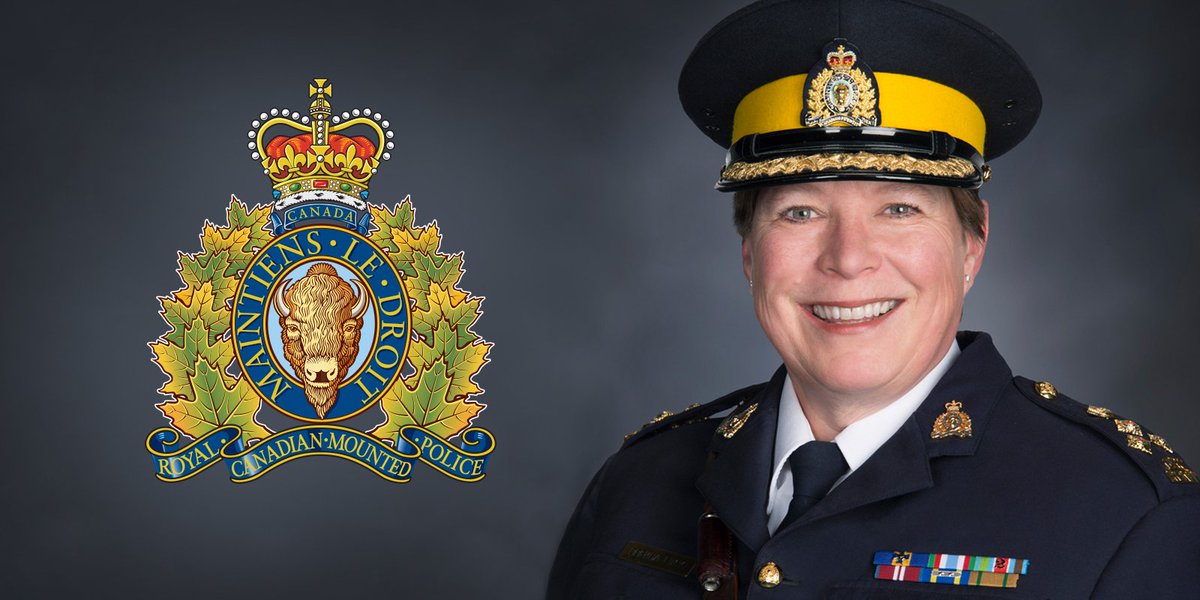 rcmpgrcpolice's tweet photo. "I am really looking forward to starting our important work. Together, we will lead the RCMP toward a bright and exciting future." – Commr. Brenda Lucki assumed her official duties today! https://t.co/MaAT0R8tf8 https://t.co/kJxMwbIMON