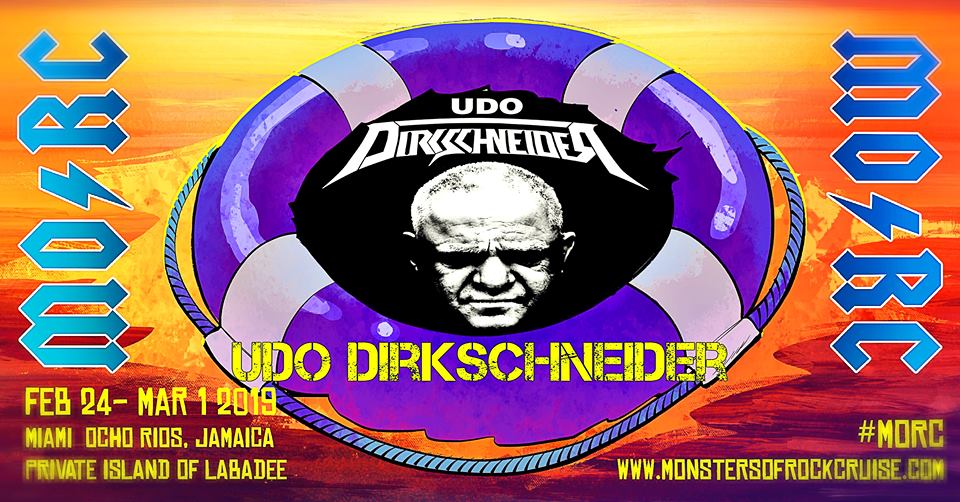Please welcome #UdoDirkschneider to the 2019 @MonstersCruise 
#MonstersOfRockCruise