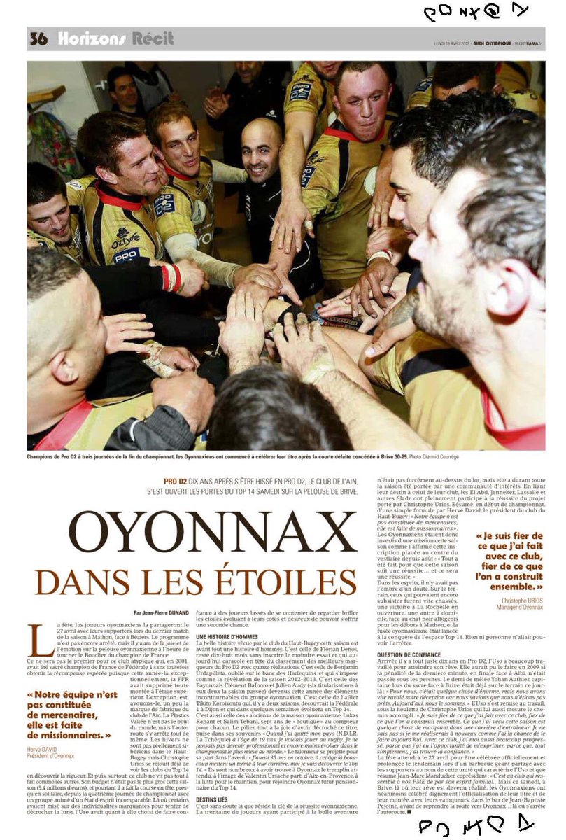 Moments magique avec une bande de débiles... 5 ans déjà bientôt la décennie...🎉🎉🎉🎉<a href="/BenjaUrda/">benjamin urdapilleta</a> <a href="/Jody_Jenneker/">Jody Jenneker</a> <a href="/a_tichit/">Antoine Tichit</a> <a href="/UrsacheValentin/">Ursache Valentin</a> <a href="/JohannAuthier/">Authier Johann</a> <a href="/OyonnaxRugby/">Oyonnax Rugby</a> <a href="/midiolympique/">Midi Olympique</a> <a href="/RugbyramaFR/">RUGBYRAMA</a>