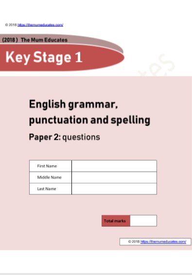 themumeducates's tweet photo. Free KS1 SATS Mock paper for punctuation and grammar now available to download. Thanks
https://t.co/jUq2nHTLwQ
#themumeducates #KS1 #SATs #SPAG #year2 #primaryschool https://t.co/uSm3XWTAOD