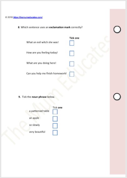 themumeducates's tweet photo. Free KS1 SATS Mock paper for punctuation and grammar now available to download. Thanks
https://t.co/jUq2nHTLwQ
#themumeducates #KS1 #SATs #SPAG #year2 #primaryschool https://t.co/uSm3XWTAOD