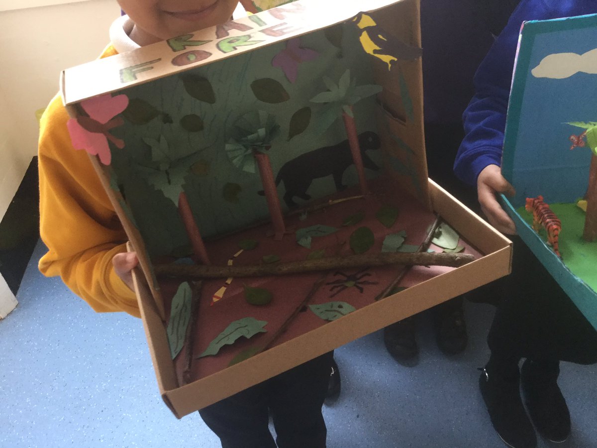 Richmond_HT's tweet photo. What fabulous home learning about the rainforest from Amethyst & Citrine class! How impressive! #easterprojects https://t.co/uUt0XiOeP1