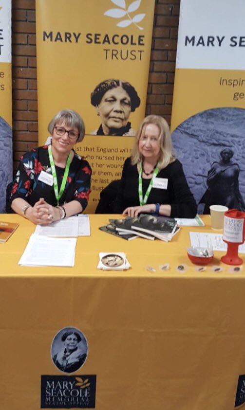 seacolestatue's tweet photo. A wonderful day for Mary #seacole Trustees at the #unisonhealth conference in Brighton . Please do come by and say hello tomorrow - we would love to see you . https://t.co/yM8sHSFfKC