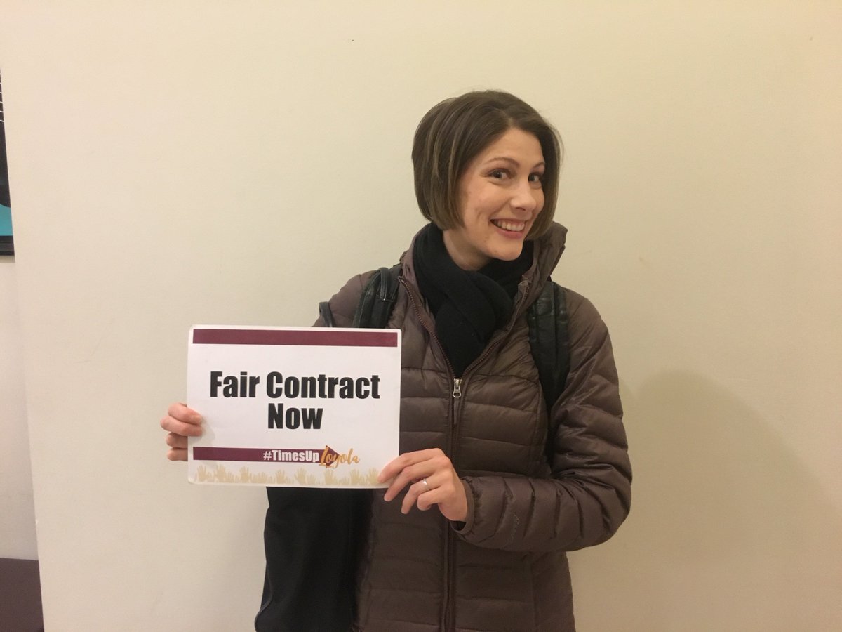 Johanna in music is telling <a href="/LoyolaChicago/">Loyola University Chicago</a> that their proposals are off-key.  #Timesuployola and it's time to learn how to harmonize better with their NTT faculty. <a href="/loyolaforus/">LUC Worker Coalition</a> @SEIU73 <a href="/FacultyForward/">SEIU Faculty Forward</a> #loyolaforus