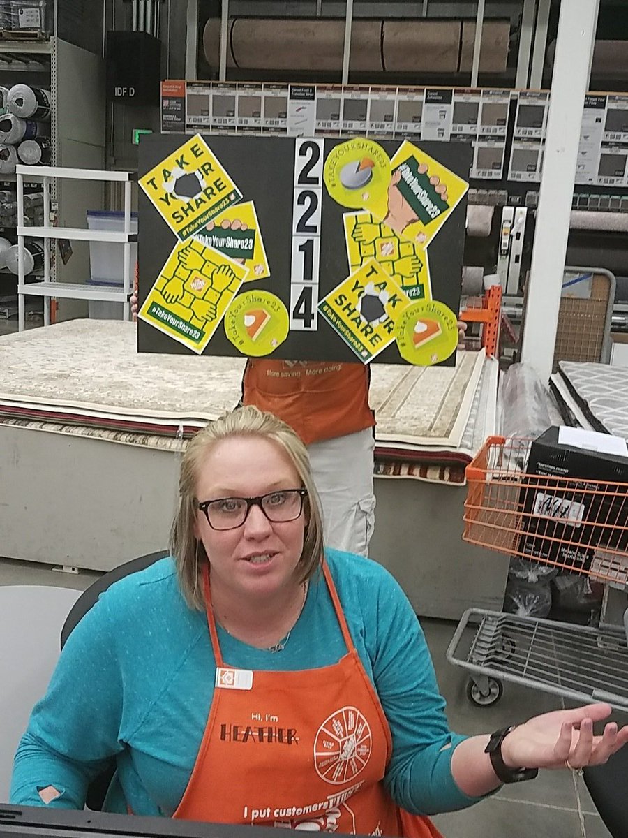 UhlikJosh's tweet photo. Heather says why are you taking my picture it's just a 10k sales.  Way to go @OKRB28 #takeyourshare23 @DanielMooreTHD @THDTHEHODGE @RauschRose @chalkoutlin3 @bridwell_kayla @Stormiehutch https://t.co/DlO8rfev7h
