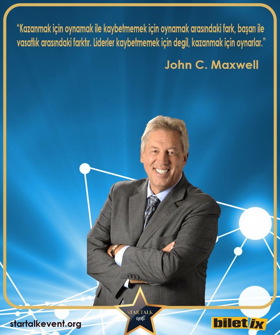 startalkevent's tweet photo. “Kazanmak için oynamak ile kaybetmemek için oynamak arasındaki fark, başarı ile vasatlık arasındaki farktır. Liderler kaybetmemek için degil, kazanmak için oynarlar.”
John C. Maxwell
#StarTalkEvent2 #johncmaxwell #leader #startalkevent #convention #oraarena #biletix https://t.co/fsDfzkQTKg