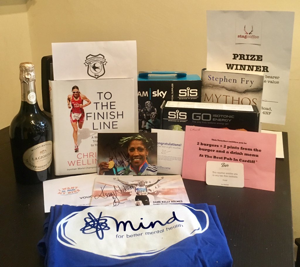 You can also buy raffle tickets at cardiffstudents.com/activities/spo… to win the prizes below and more, including <a href="/CardiffHalf/">Cardiff Half 🏴󠁧󠁢󠁷󠁬󠁳󠁿</a> entry, <a href="/GlamCricket/">Glamorgan Cricket</a> tickets, cakes, subscription to <a href="/220Triathlon/">220 Triathlon</a>! 😍🎉 you don't have to come to the event to take part in the raffle!