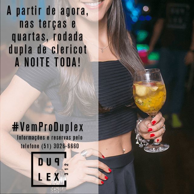 duplex312's tweet photo. A partir de agora, nas terças e quartas, o clericot sai em dobro A NOITE TODA!

Nas quintas, até às 20h30.

#VemProDuplex https://t.co/eHL9DuGYco https://t.co/AhISyyGAvU