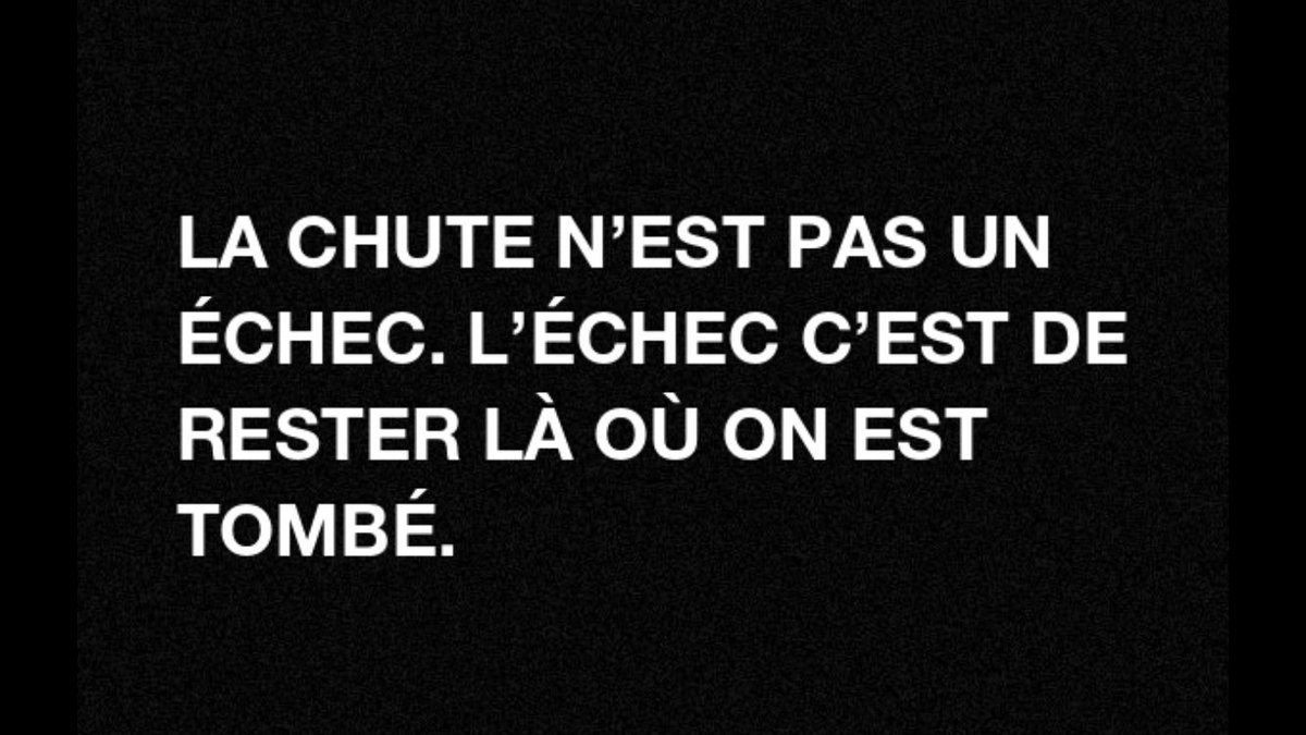 fredfougerat's tweet photo. « La chute n’est pas un échec. L’échec c’est de rester là où on est tombé.» – Socrate https://t.co/D4BsqVVoy1
