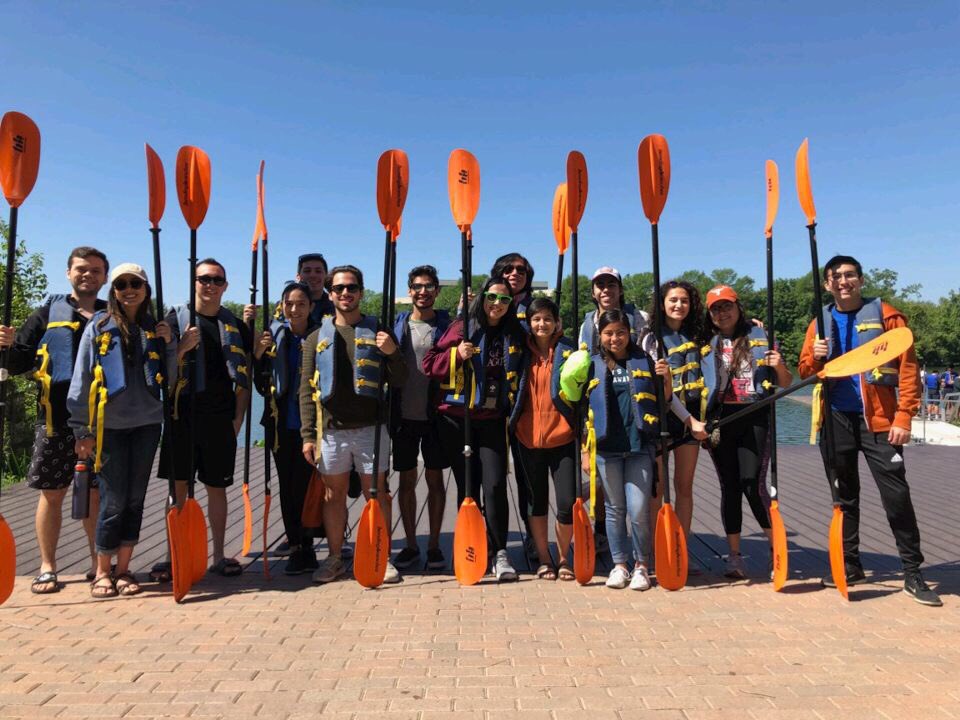 UTSHPE's tweet photo. We had a successful SHPE weekend!! Indoor soccer tied 2-2, UT SHPE got 3rd at Lonestar Showdown, M&M went kayaking, and we had some awesome runners at Longhorn Run!!! #utshpe #shperegion5 #SHPEfamilia https://t.co/T40v3PO0jN