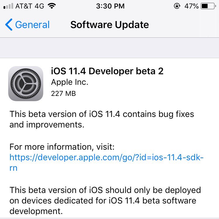 GerardoMurguia's tweet photo. #iOS114DevBeta2 https://t.co/AawUaW41xD