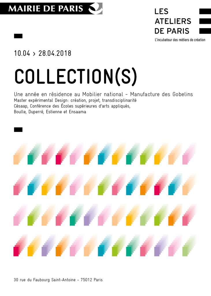 ensaama's tweet photo. Jusqu’au 28.04.2018, les @AteliersdeParis vous invitent à découvrir l’exposition Collection(s) du #Master expérimental #Design : création, projet, transdisciplinarité @ensaama #4écoles #CESAAP https://t.co/VRnG2i0LvD