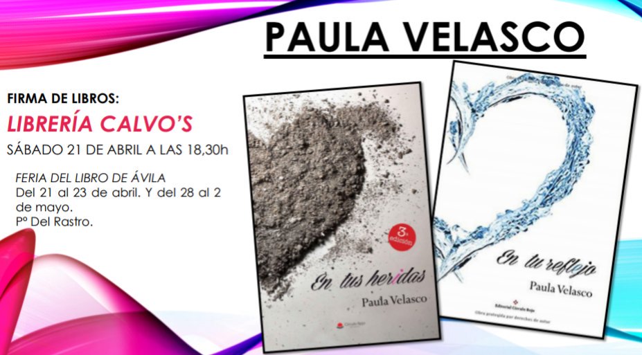 libreriacalvos's tweet photo. Paula Velasco firmará libros con nosotros el sábado 21 a eso de las 18.30h. No os lo perdáis!! https://t.co/YGUeBZjWBi