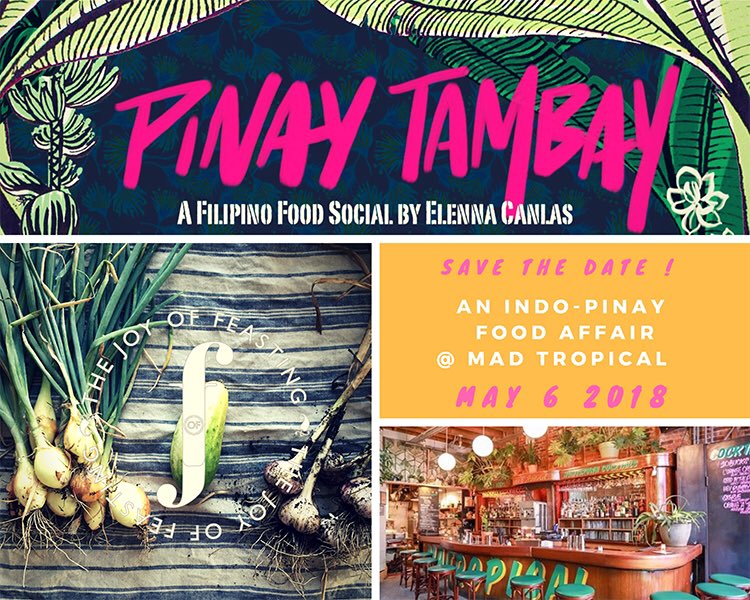 Save the date ! My first Pop Up May 6, 2018 <a href="/madtropical/">MadTropical</a> Brooklyn ! Serving Indonesian and Filipino cuisines !