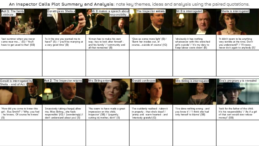 MissStone_Eng's tweet photo. Here's a Dropbox link with some of my revision resources for An Inspector Calls including a Lang/Lit booklet, quotation dingbats and a quiz/answer pack: https://t.co/6nJZyh49Nj Hope it's of some use! #teamenglish @teamenglish https://t.co/q07oOLWVZ5