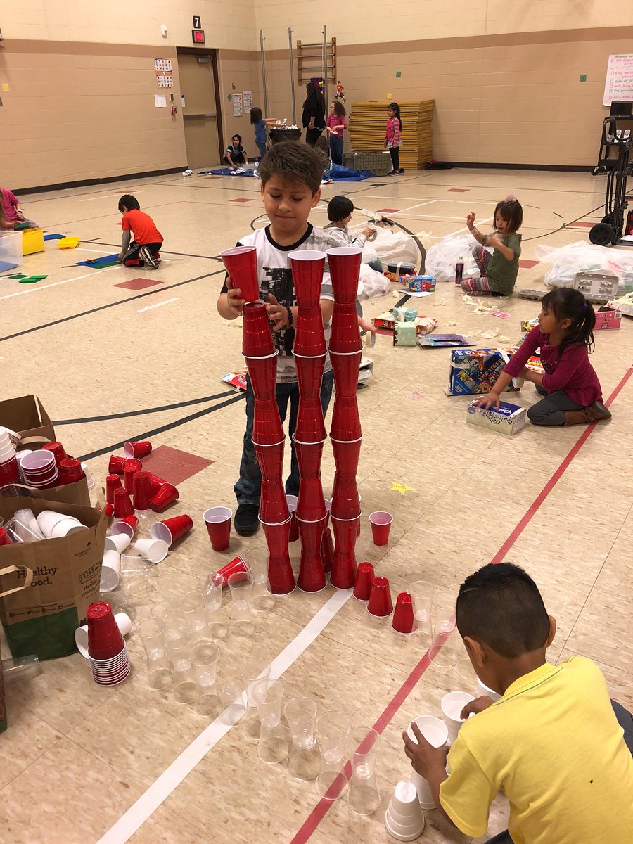 MrsKosmicki's tweet photo. A very unique tower design. Fostering creativity #gipsmakerspace @GIPSFoundation @JeffersonGIPS #whyigive https://t.co/4tMWgrbOSG