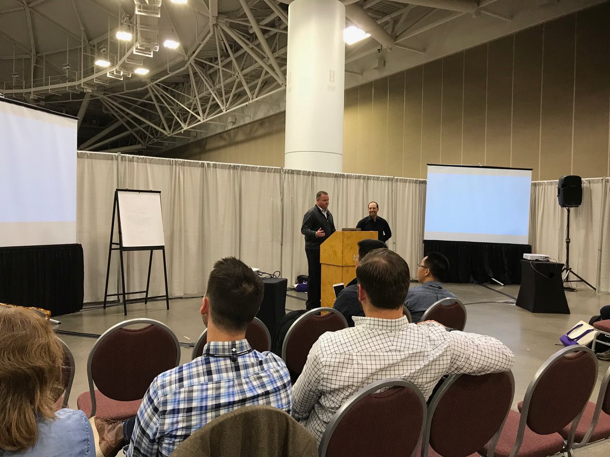 pborsella's tweet photo. Our last #scrum4hw session of the day:  Jason and Tom from #Cisco !  If you’re not here you’re missing out on some real world experiences!  #SGMSP18 https://t.co/RWbX9ZKBau
