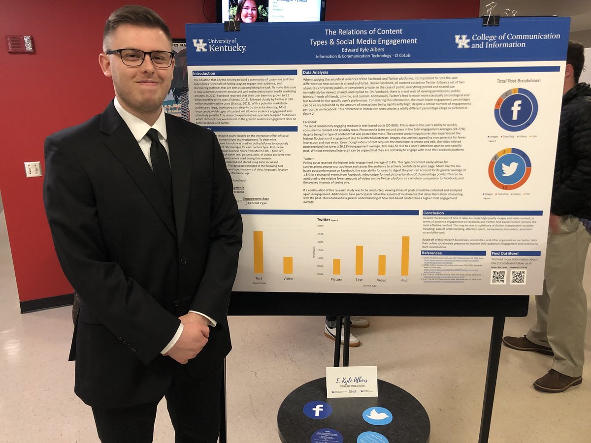 ukinfosci's tweet photo. The internship symposium is underway! And, we’re pumped to see all the hard work our ICT students put into their internships this semester. 😆 🙌 https://t.co/RwbiFOpvH1