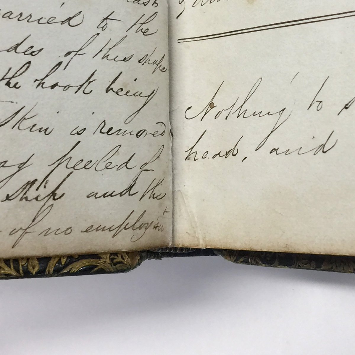 seamuseum_'s tweet photo. Ah, the risks of scurvy… This rare whaleship logbook was in the #Conservation Lab recently for some TLC ahead of going on loan to @NGVMelbourne. Can you spot the difference #beforeandafter treatment? https://t.co/jXiHwr6Z41