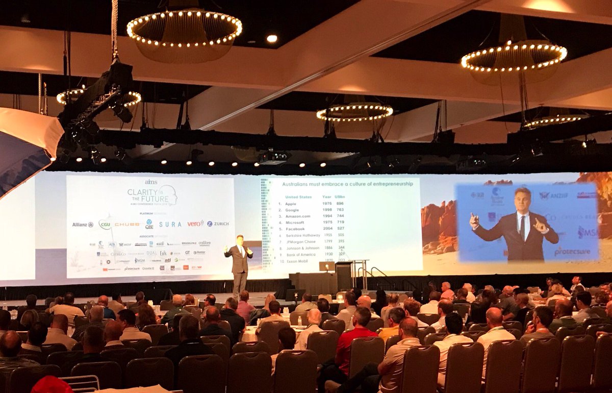 AccHealthInt's tweet image. Day 2 of the #AIMSConference has kicked off with Bernard Salt discussing consumer, cultural and demographic trends. #AIMS2018