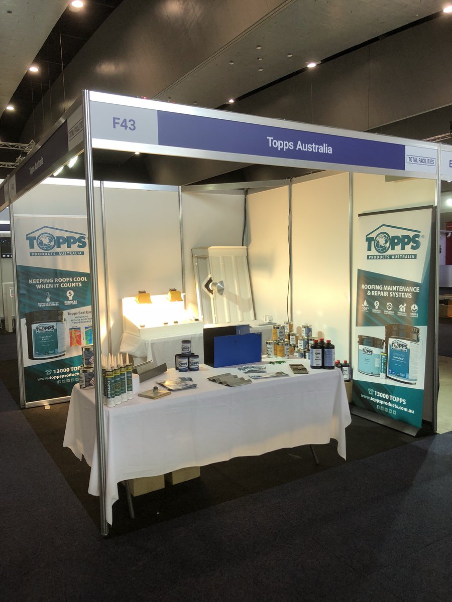 ProductsTopps's tweet photo. Do you have a leaking roof?
Topps Products has the solution!
Visit our stand (F43 )at Melbourne Facilities Expo 18-19th April, to discuss your problems with our expert team!
#TotalFacilities #Toppsproducts #Toppsseal #Polyprene #Roofleak https://t.co/GDmL9umTK4