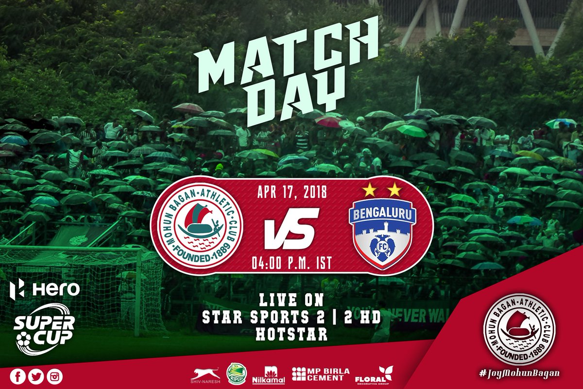 Mohun_Bagan's tweet photo. "Sometimes there is no next time, no time-outs, no second chances. Sometimes it’s now or never"
#MatchDay
#Bhuvaneswar
#HeroSuperCup
#semifinal
#ReadyToRoar
#TogetherWeCan
#TogetherWeWill
#BelieveInGod
#MBvsBFC
#JoyMohunBagan https://t.co/9oKTbaBz0L