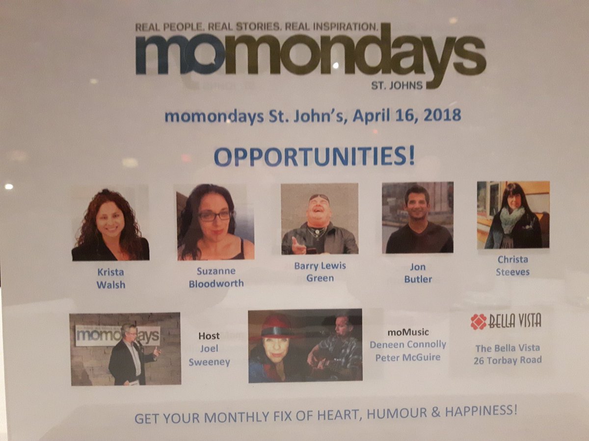 kccollect's tweet image. Incredible Momondays event in St John's "Try Everything Once' @Tee_R77 @EPICengage @SweeneyJoel @EssentialMichel @jonbutler1 #tryeverythingonce #momondays #stjohns
