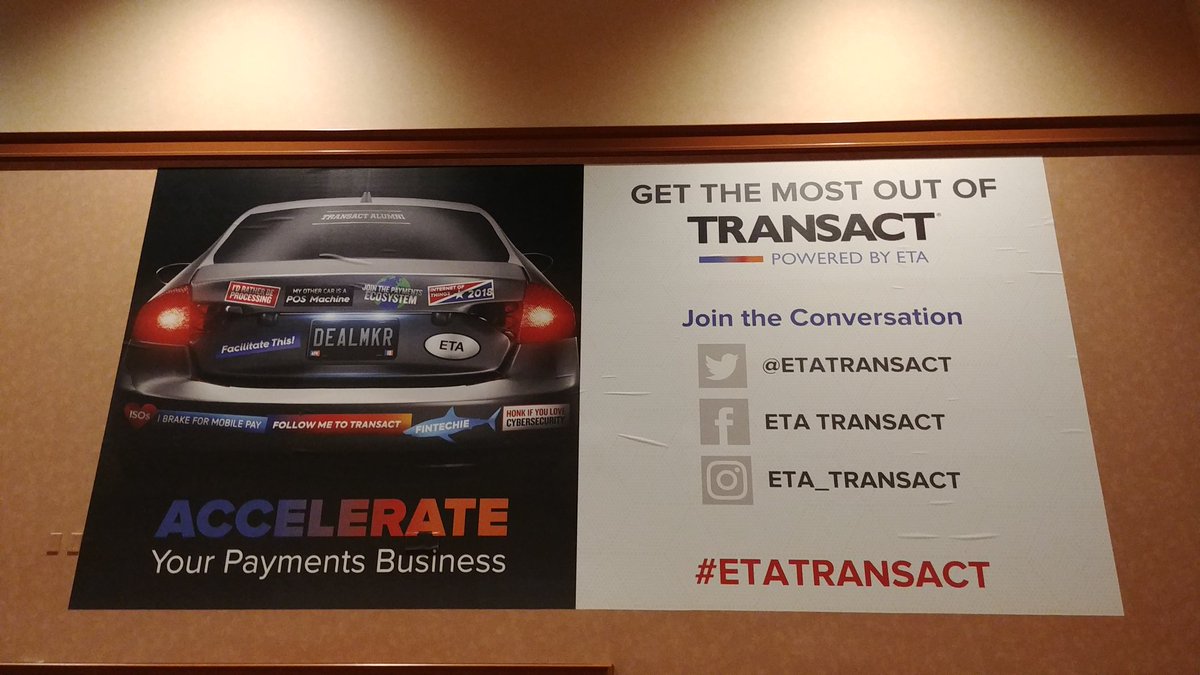 TRANSACTShow's tweet photo. Gearing up for the biggest and best show in #payments - join the conversation using #ETATRANSACT https://t.co/X0RrzdruzZ