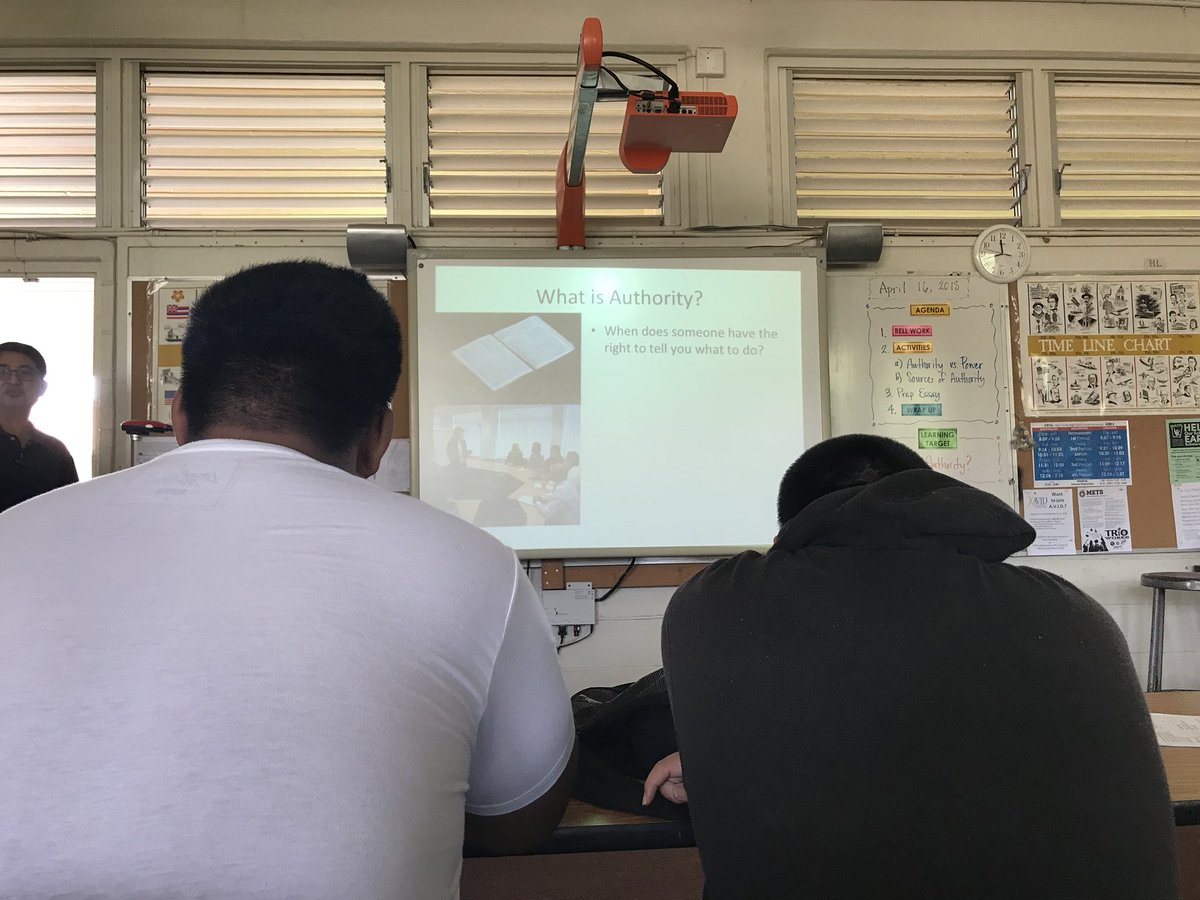 808Bray's tweet photo. I got that POWER, POWER, POWER!
Student Lauren N. payd attention to the notes being given to her on authority and power and how they are different. “Authority is morality!” She said. #snwhs https://t.co/eZbcG0RWpO