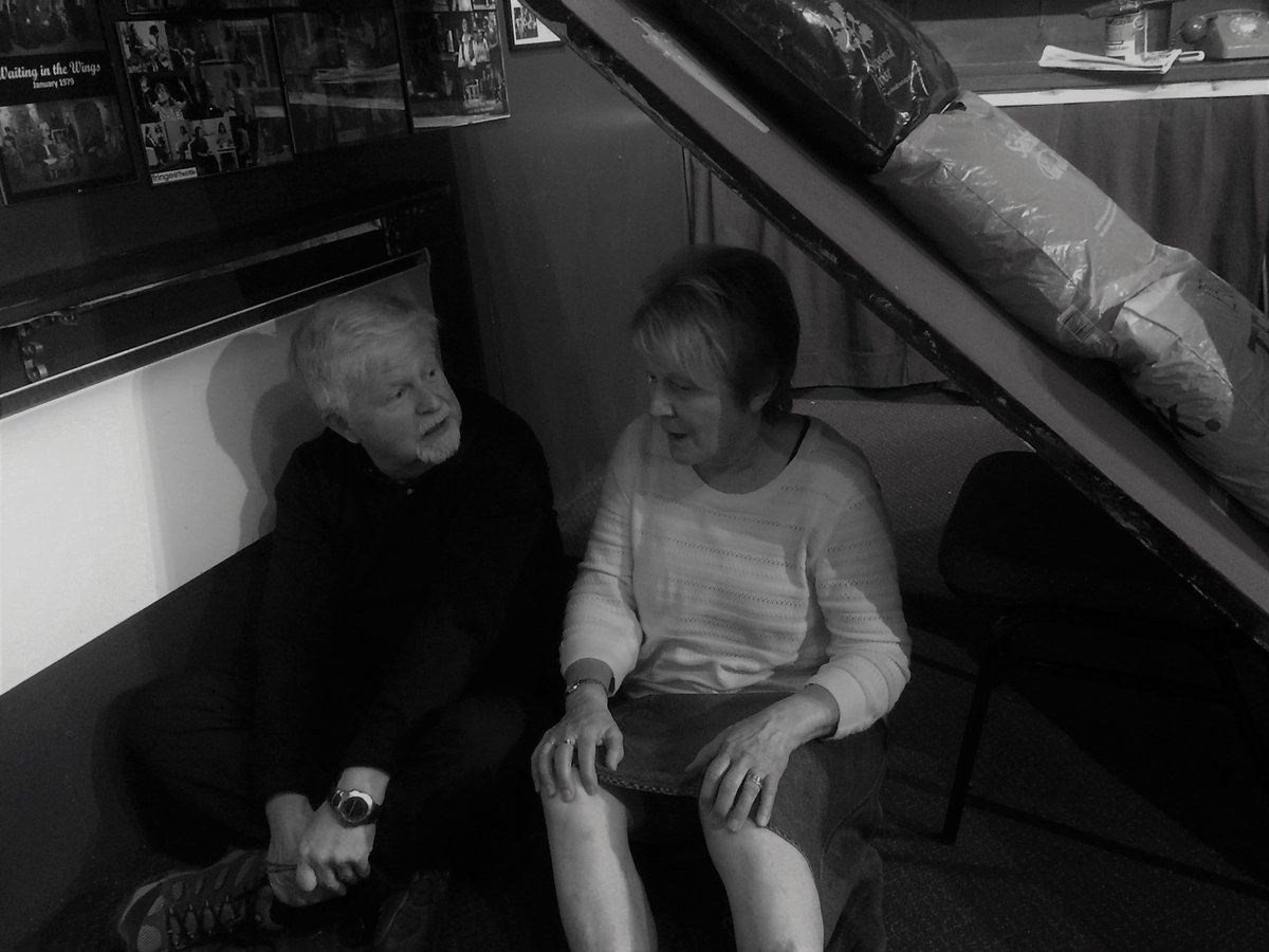 Doors and cushions - the govenmental inner refuge #WhenTheWindBlows #nuclearwar. Scarily relevant. <a href="/brighton_little/">Brighton Little Theatre</a> May 21-26