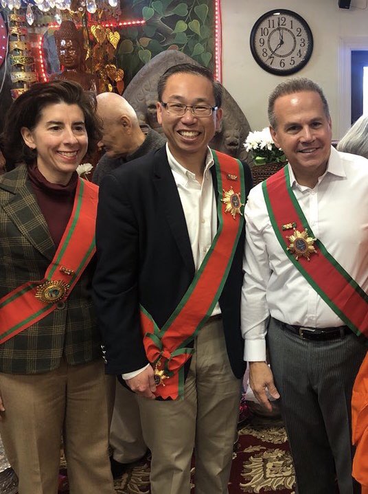 PhotoOpFung's tweet photo. Birds of a feather flock together.  @mayorfung got his crew back together. #NOTaRepublican #corruption #RINO #PhotoOpFung @GovRaimondo https://t.co/sGG9zMYU9A