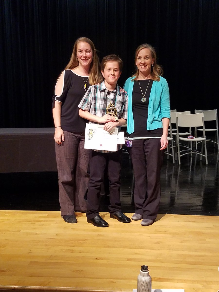 RiverDellRacers's tweet photo. Congratulation to Damien Porr on winning the Johnston County Elementary Spelling Bee! We are so proud! Way to go Damien! His winning word was "gourmet". https://t.co/fGlVQ1172Q