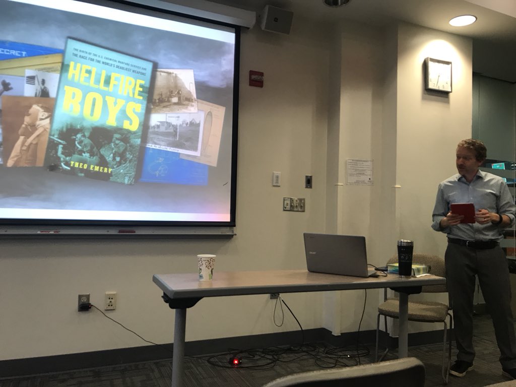 awolAU's tweet photo. Do you know #AUhistory with WWI and nuclear weapons ? If not, don't be afraid to stop on in MGC 247 for a presentation with @temery about his work, #hellfireboys ! #hellfireboyswithawol https://t.co/WIlWVaMX34