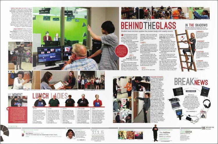 theIAYrbkProf's tweet photo. I love all the entry points here. Great blend of many different topics as well. Shows if it’s well organized you can place multiple topics on the same spread. #yearbook https://t.co/1auMJgjaHH