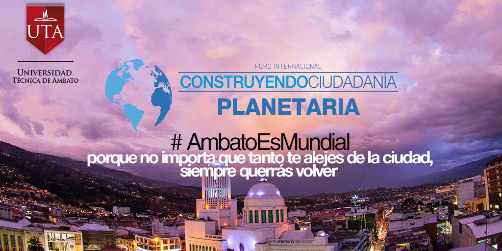daviidtorres11's tweet photo. #AmbatoEsMundial 🌎
 Por que todos los ecuatorianos conocen Ambato ✌ 😀 https://t.co/U7iieLhhy4