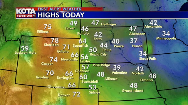KOTAheymike's tweet photo. 72 hours ago snow was falling. Today Spring sprung in Wyoming with highs in the 70s. And we melted a lot of snow in South Dakota!
A small storm for Tuesday, gusty winds and few rain and snow showers. But we're also tracking a Sunday warmup, too!
Meteorologist Mike Modrick https://t.co/ahupeHgSd9