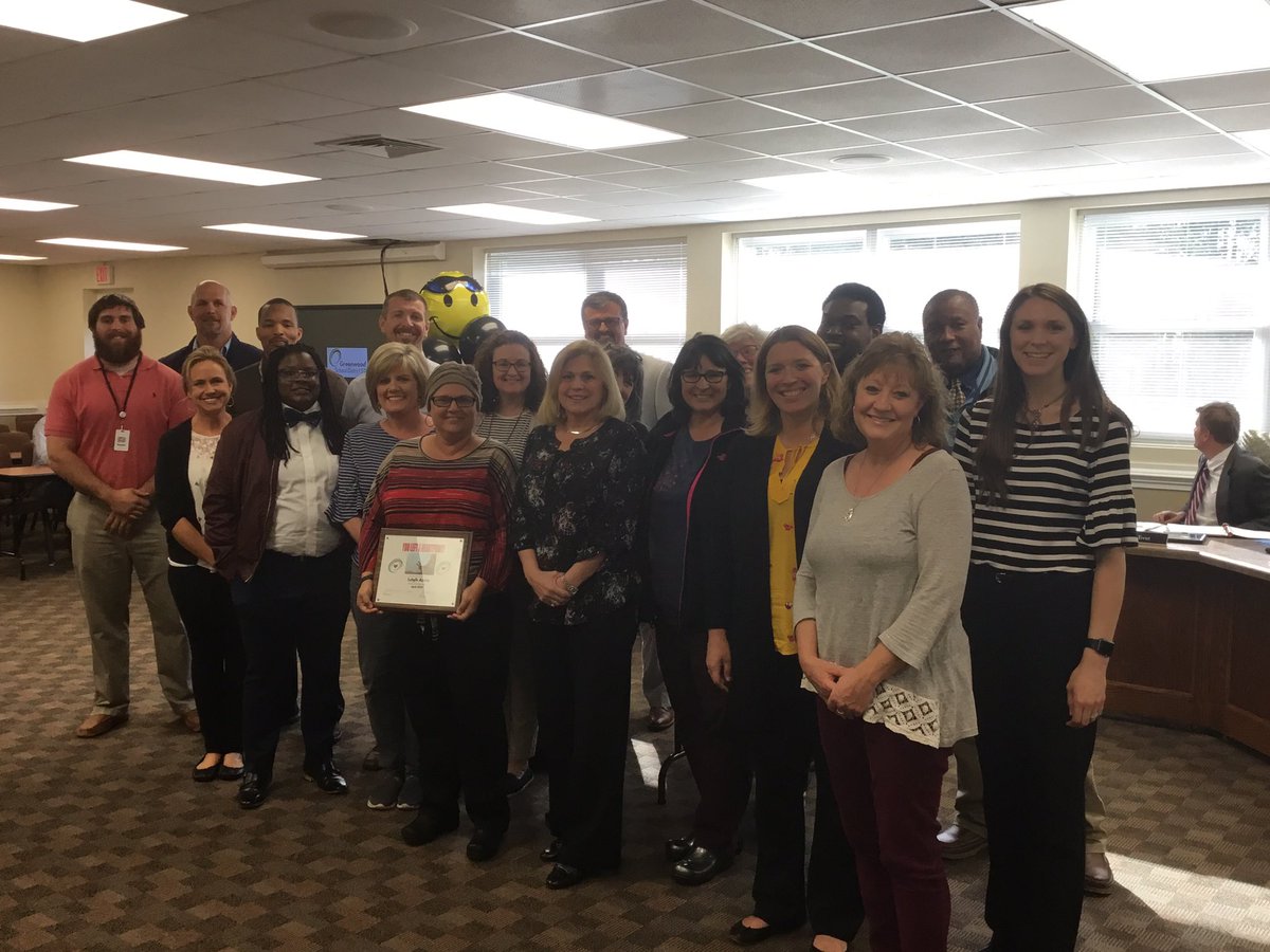 Gwd50Schools's tweet photo. Nice to see the Eagles family come to tonight's Board meeting to support Heartprint of the Month Award winner Leigh Addis! #noexcuses @princiball @SuperGwd50 @ghs_eagles_ https://t.co/tvVpT3Xmsy