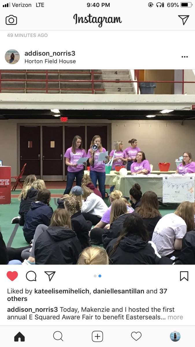 ESAISU's tweet image. We are happy to announce that we raised $14,853 for @EasterSeals_CI this year! Shoutout to our amazing Easterseals philanthropy chairs, Addison Norris &amp;amp; Makenzie Havemann for all their hard work. Shoutout to their committee members who also helped put on this event! 💙💛