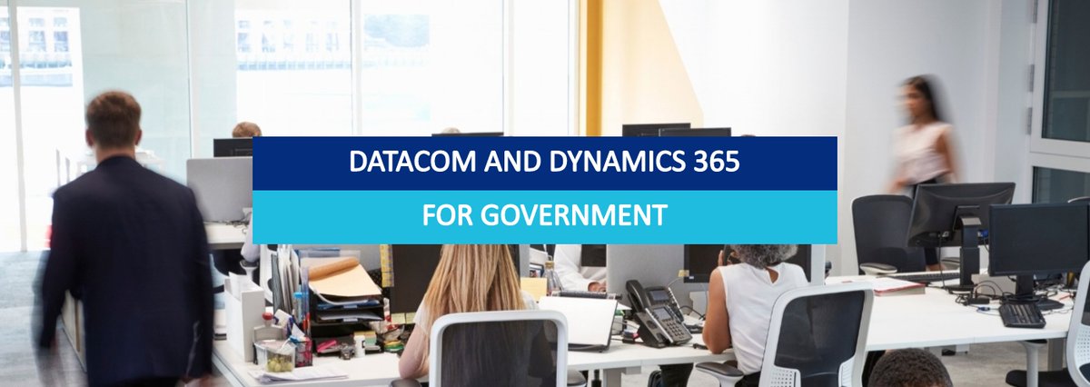 Datacom's tweet image. More and more #GovernmentDepartments are moving to use integrated #InternalSystems that simplify daily processes and save time.

So do you know how #MSDyn365 can help with this?

Find out here: hubs.ly/H0bFFWN0